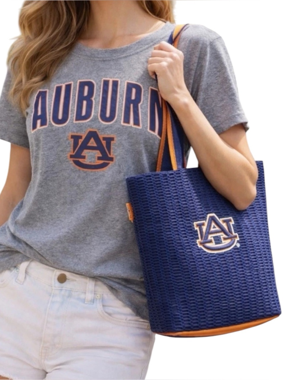 Auburn University Tigers Alan Stuart Shoulder Bag Beach Tote Alabama College